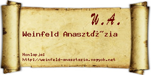 Weinfeld Anasztázia névjegykártya